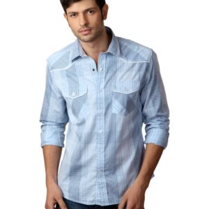 John Players Men Blue Shirt