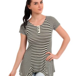 Latin Quarters Women Black & White Top