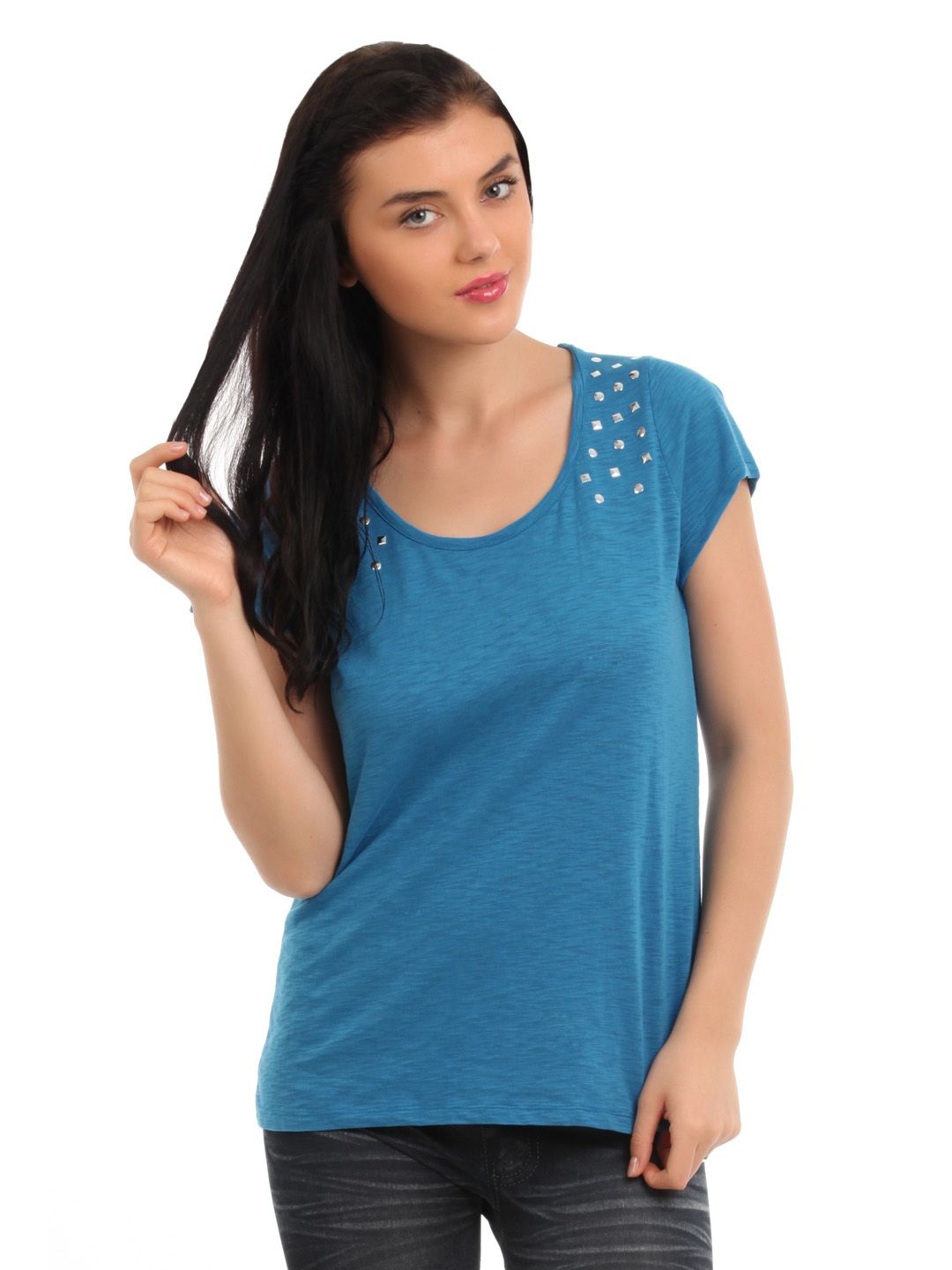 Latin Quarters Women Blue Top