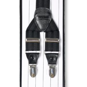 Lino Perros Men Black Suspenders
