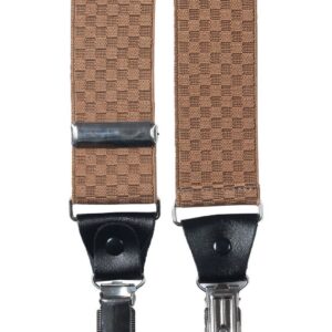 Lino Perros Men Light Brown Suspenders