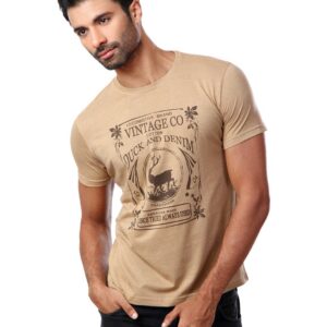Locomotive Men Beige T-shirt