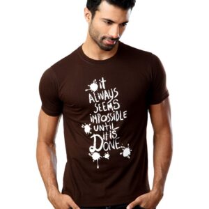 Locomotive Men Brown T-shirt