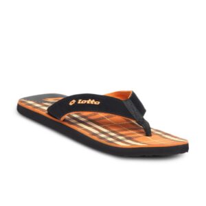 Lotto Men Black Flip Flops