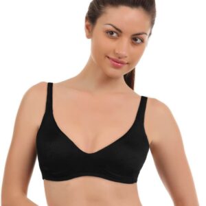 Lovable Cotton Essensuals Black Bra