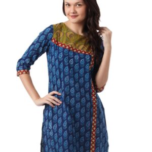 Mother Earth Women Blue Kurta
