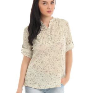 Mumbai Slang Women Cream Kurti