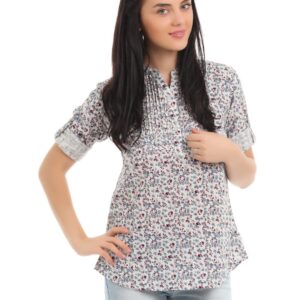 Mumbai Slang Women White Kurti