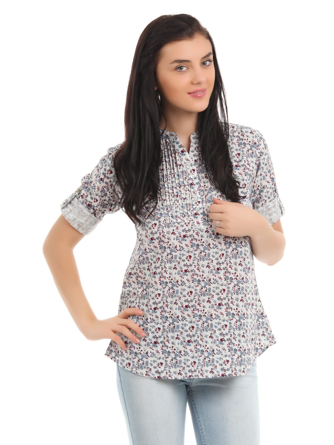 Mumbai Slang Women White Kurti