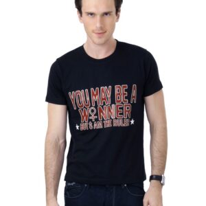 Myntra Men Black Printed T-shirt