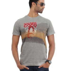 Myntra Men Grey Printed T-shirt