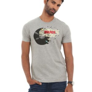 Myntra Men Grey Printed T-shirt