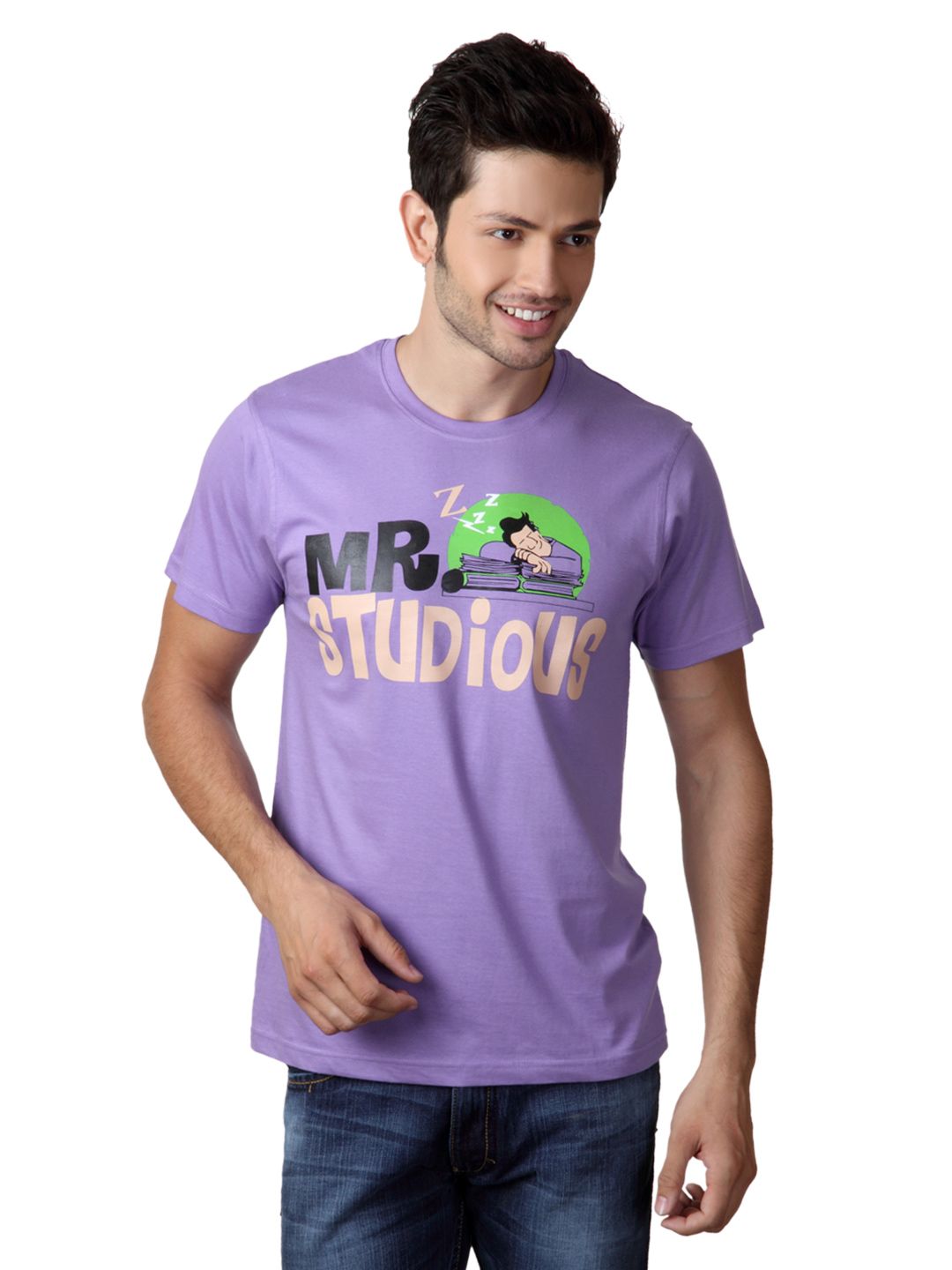 Myntra Men Purple T-shirt
