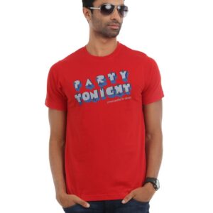 Myntra Men Red Printed T-shirt