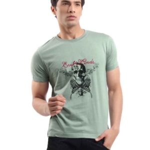 Myntra Men Teal T-shirt