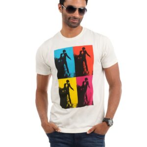 Myntra Men White Printed T-shirt