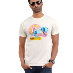 Myntra Men White Printed T-shirt