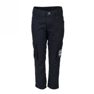 Palm Tree Kids Boy Solid Navy Blue Trousers