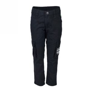 Palm Tree Kids Boy Solid Navy Blue Trousers
