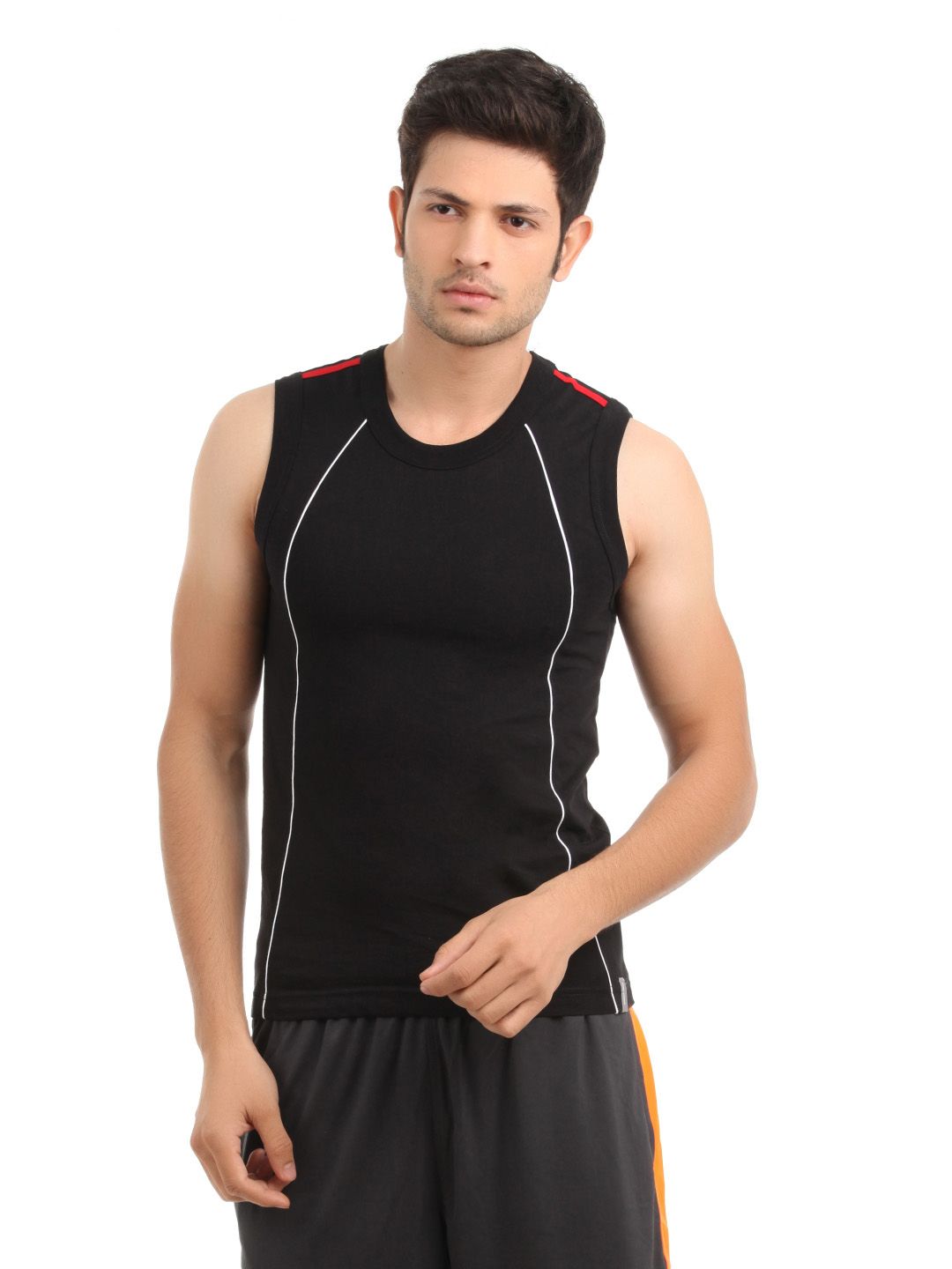 Park Avenue Men Black Innerwear T-Shirt