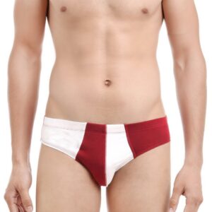 Parx Men White & Red Briefs