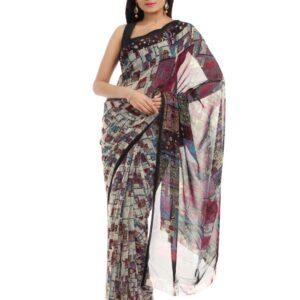 Prafful Multi Coloured Sari