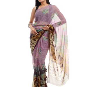 Prafful Purple Sari