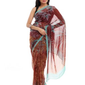 Prafful Rust Sari