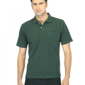 Proline Men Green Polo T-shirt