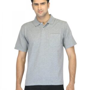 Proline Men Grey Polo T-shirt