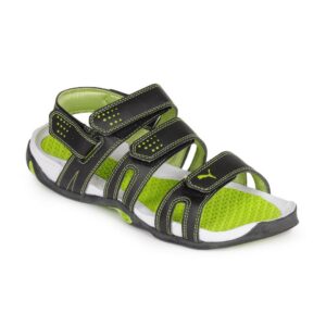 Puma Men Black & Green Aripon Ind Sports Sandals