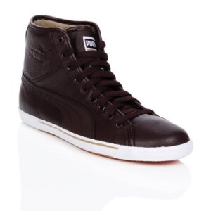 Puma Men Benecio Mid Leather Brown Shoes