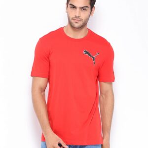 Puma Men Pounce Graphic Red T-shirt