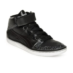 Puma Men Black Unlimited Hi Evo Lux Sneakers
