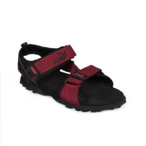 Puma Women Black & Red Apex Sports Sandals