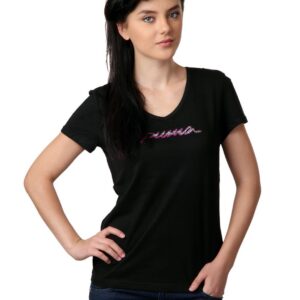Puma Women Black T-shirt