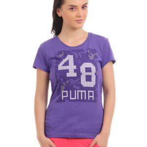 Puma Women Purple T-shirt