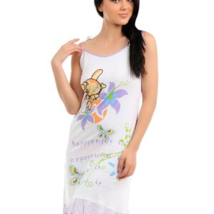 Red Rose Women Lavender Nightdress