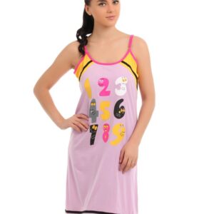 Red Rose Women Lavender  Nightdress