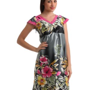 Red Rose Women Multi Coloured Nightdress