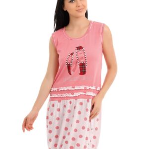 Red Rose Women Pink Nightdress