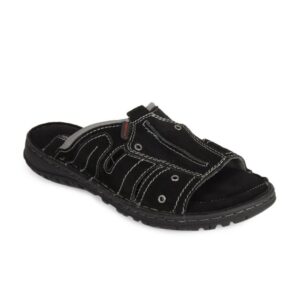 Red Tape Men Black Sandals