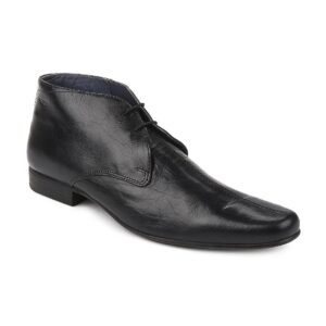 Red Tape Men Black Leather Formal Shoes
