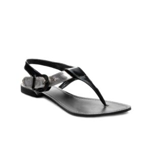 Rocia Women Black & Silver Sandals