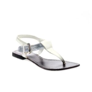 Rocia Women White & Silver Sandals