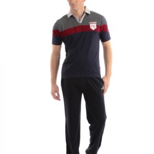 SDL by Sweet Dreams Men Blue & Grey Pyjama Set