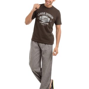 SDL by Sweet Dreams Men Brown Pyjama Set
