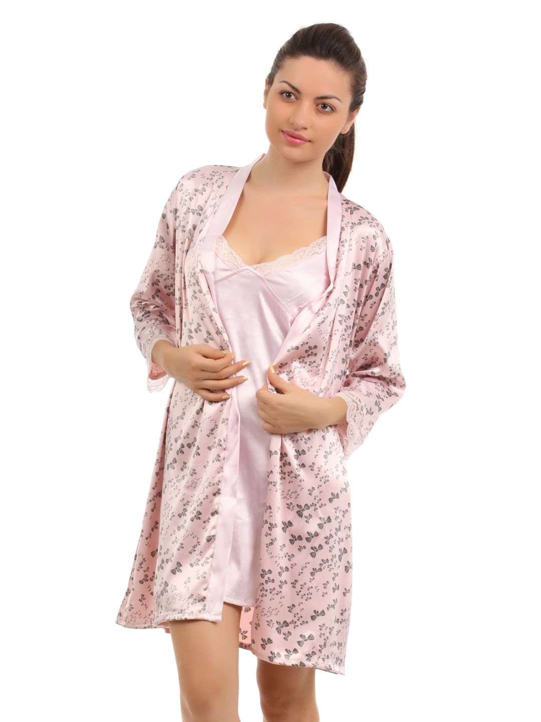 SDL by Sweet Dreams Women Pink Nightdress