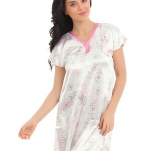 SDL by Sweet Dreams Women White Nightdress