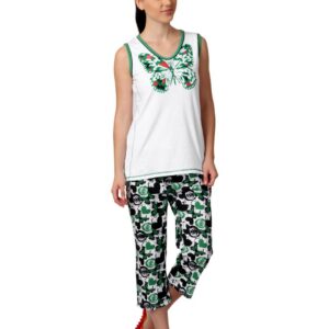 SDL by Sweet Dreams Women Green Printed Night Suit S11-3124
